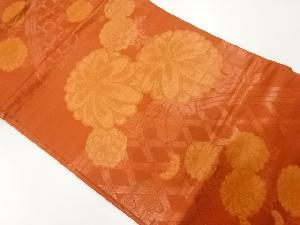 リサイクル　光悦垣に菊模様織出し名古屋帯